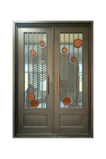 Modern Mirage Double Iron Door – Sleek, Contemporary Iron Design