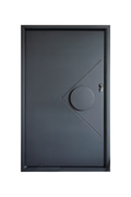 Mountain Horizon Iron Single Front Door