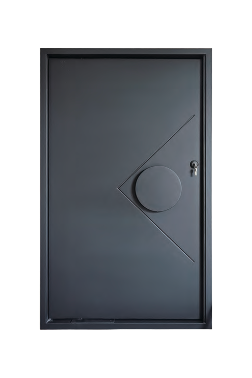 Mountain Horizon Iron Single Front Door