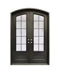 Saville Arch Iron Double Front Door