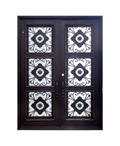Victorian Garden Iron Double Front Door