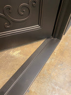 AZALEA - Flat top, pre-hung, bug screens, wrought iron door , 61x81- Right Hand - Luxe Iron Doors 