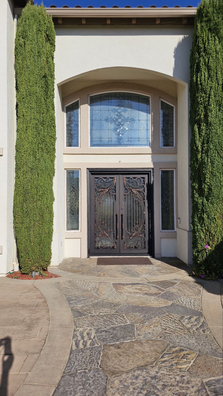 flat top iron doors