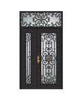Nocturne Heart Iron Front Door With Sidelights