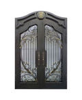Royal Crest Iron Double Front Door