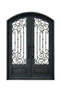 Furling Vines Double Iron Door – Botanical Design by Nationwide Iron Works
