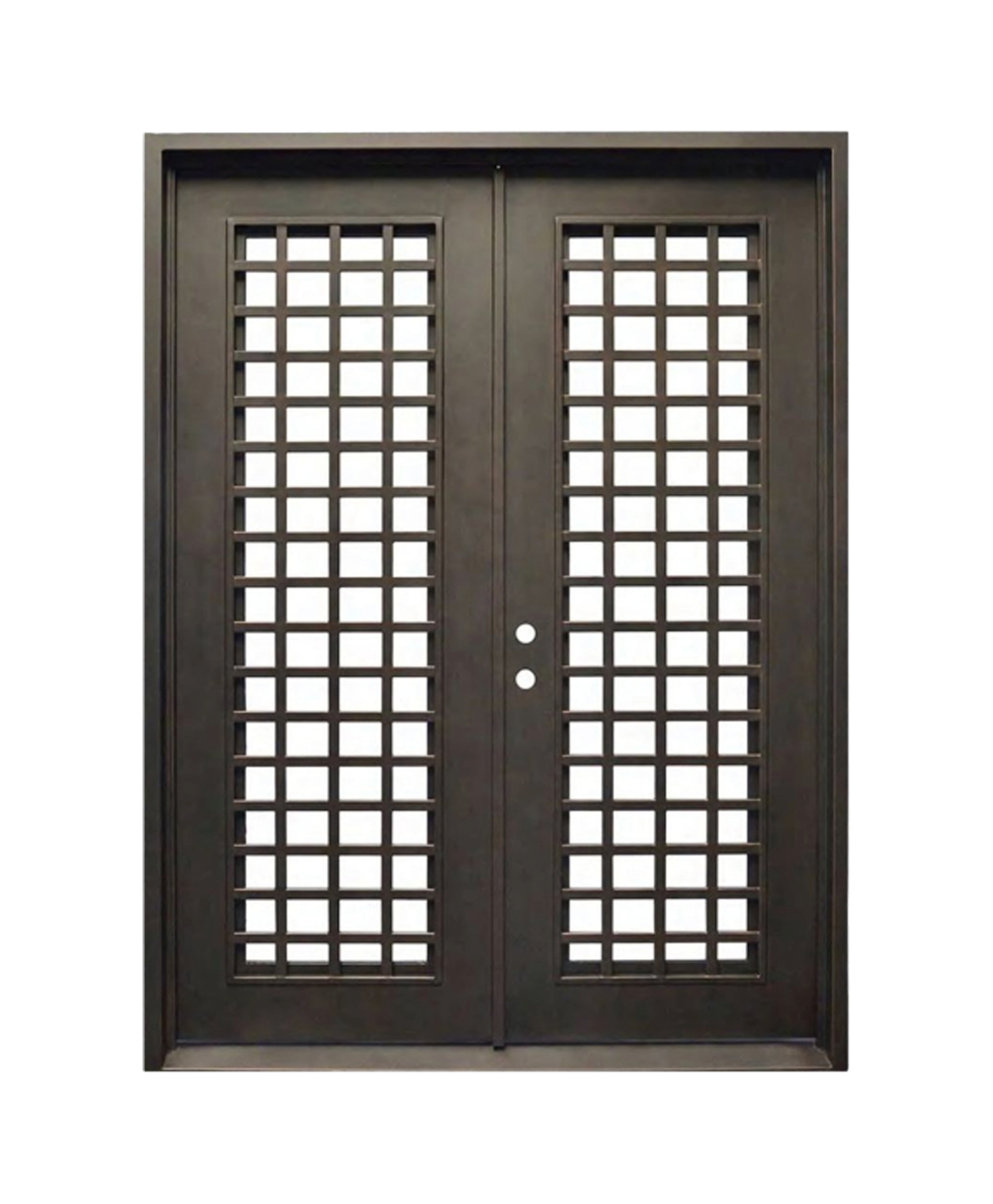 Castellan Grid Iron Double Front Door