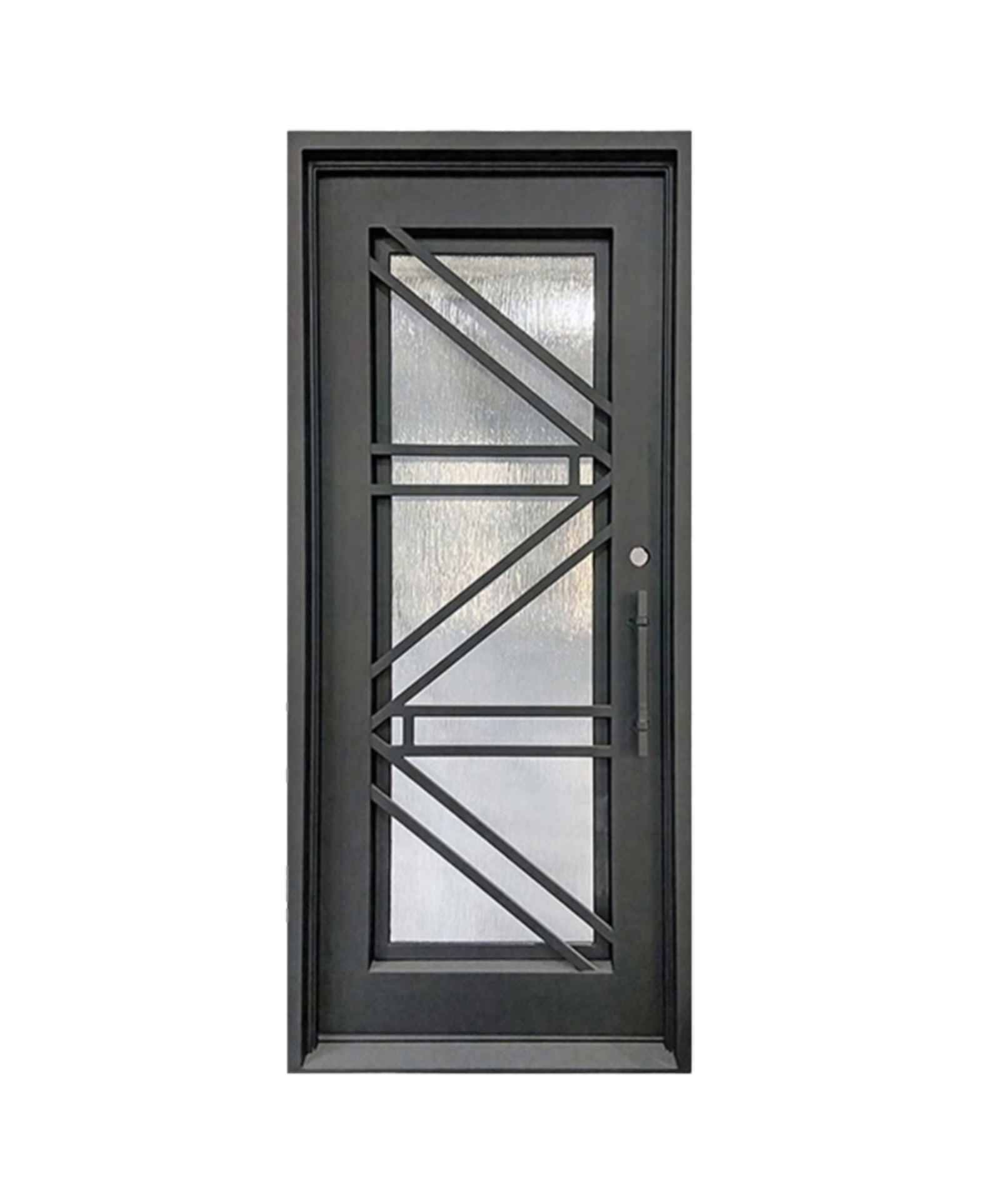 Hudson Bridge Iron Single Front Door