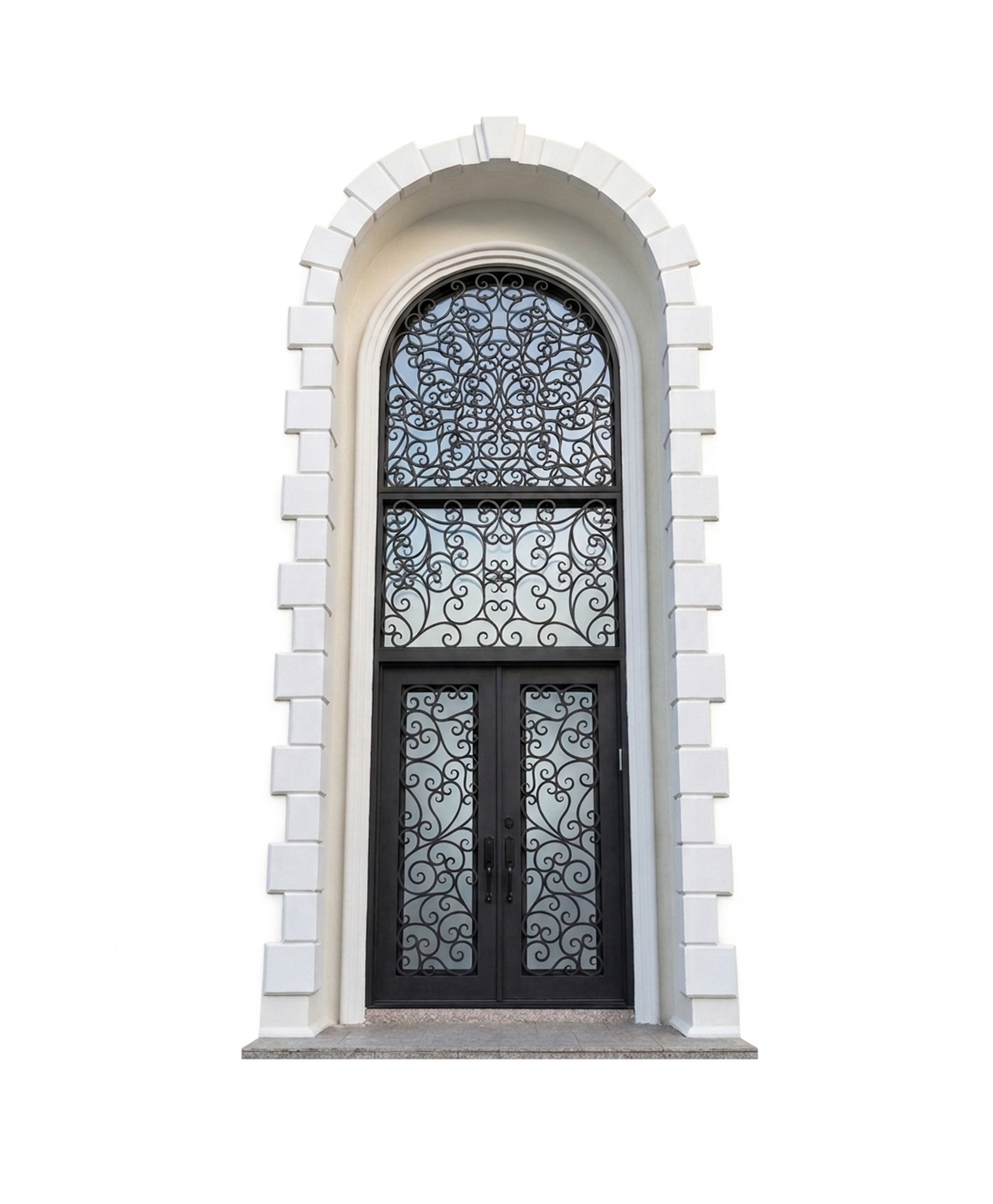 Grand Haven Iron Double Front Door