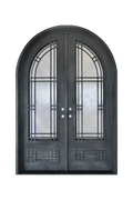 Astoria Arch Double Iron Door – Graceful Ironwork for Traditional Elegance