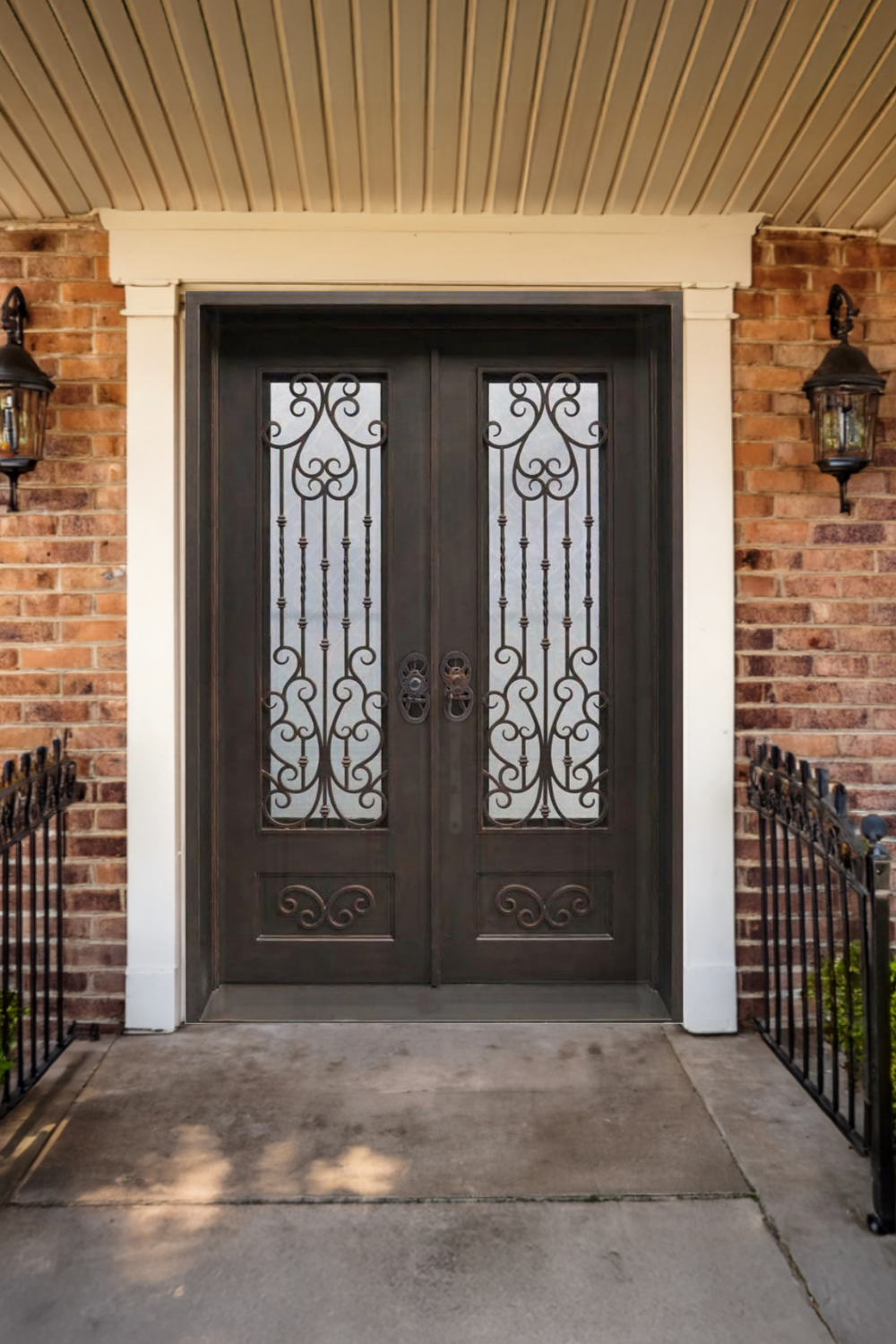 Elmwood Iron Double Front Door