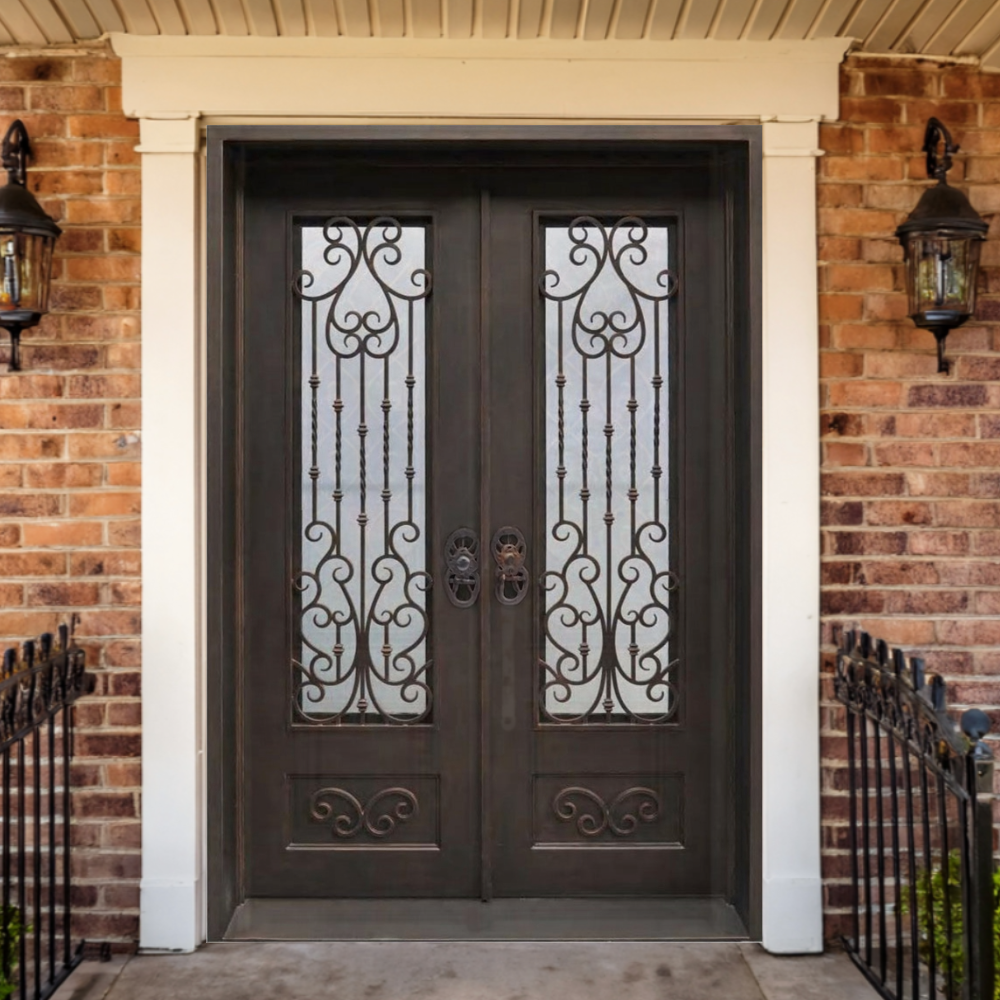 Elmwood Iron Double Front Door