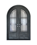 Astoria Arch Iron Double Front Door