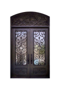 Bramble Double Iron Door – Artistic Blooming Design