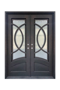 Eclipse Double Iron Door – Custom Wrought Iron Design for Grand Entrances