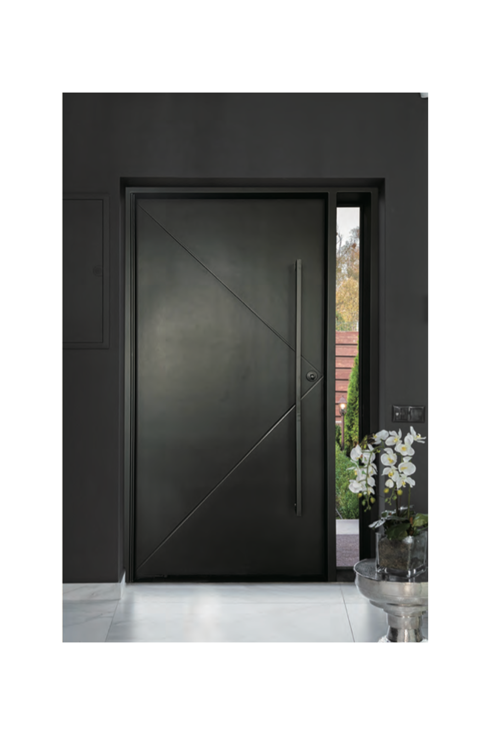 Obsidian Iron Single Front Door