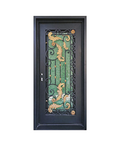 Vineyard Iron Single Front Door