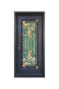 Vineyard Single Iron Door – Tuscan-Inspired Ironwork Design