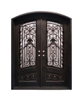 Crowned Garden Iron Double Front Door