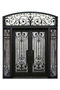 Grand Palais Double Iron Door – Sculptural Iron Design for Grand Entrances