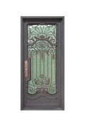 Belle Époque Wrought Iron Single Door – Ornate and Elegant Ironwork