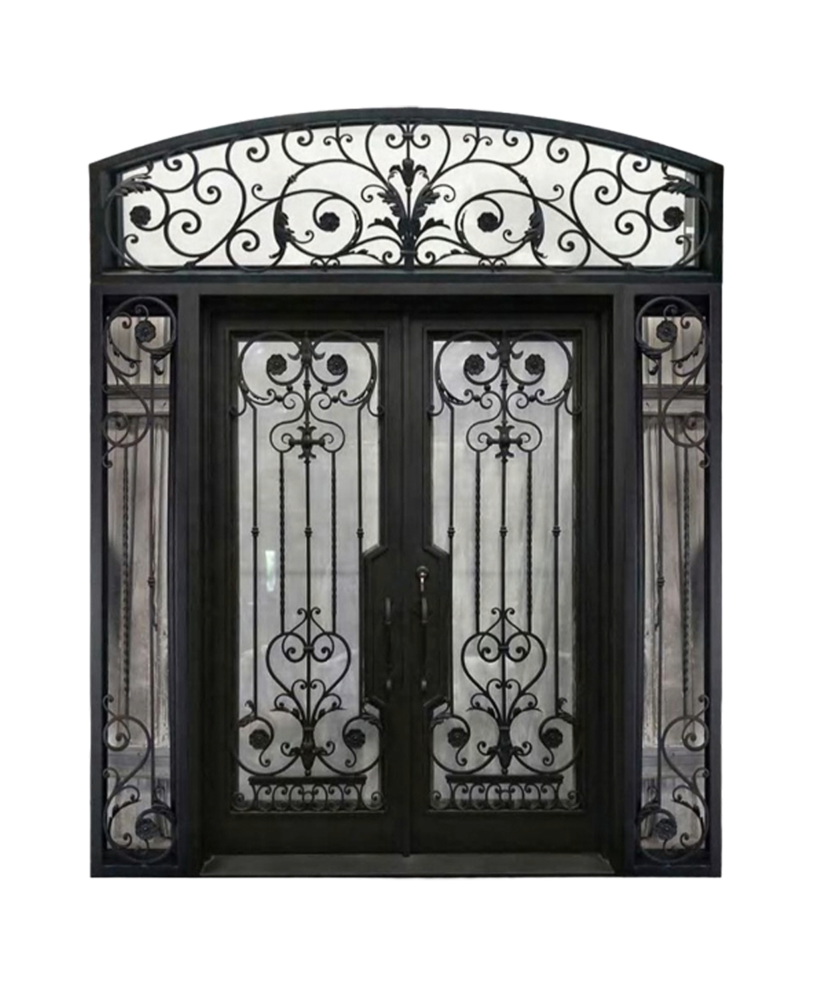 Grand Palais Double Iron Double Front Door