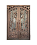 Gilded Vine Iron Double Front Door