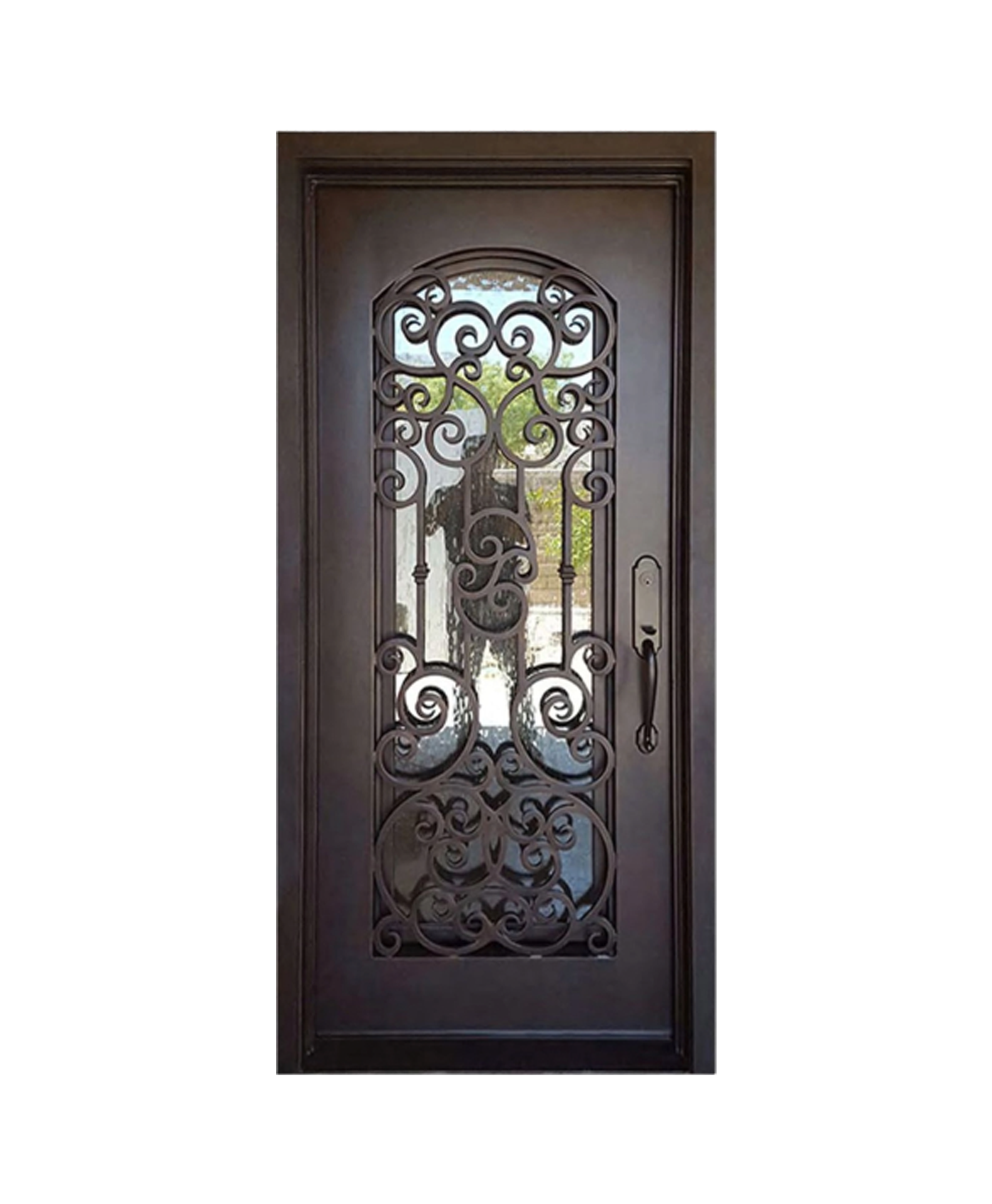 Timepiece Iron Single Front Door