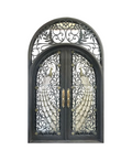 Regal Quill Iron Double Front Door