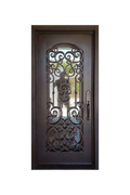 Timepiece Single Iron Door – Timeless Decorative Iron Flourishes