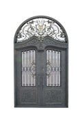 Winchester Arch Double Iron Door – Regal Ironwork with Classic Arch Design