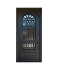 Wellington Arched Iron Single Front Door