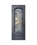 Twisted Vine Iron Single Front Door