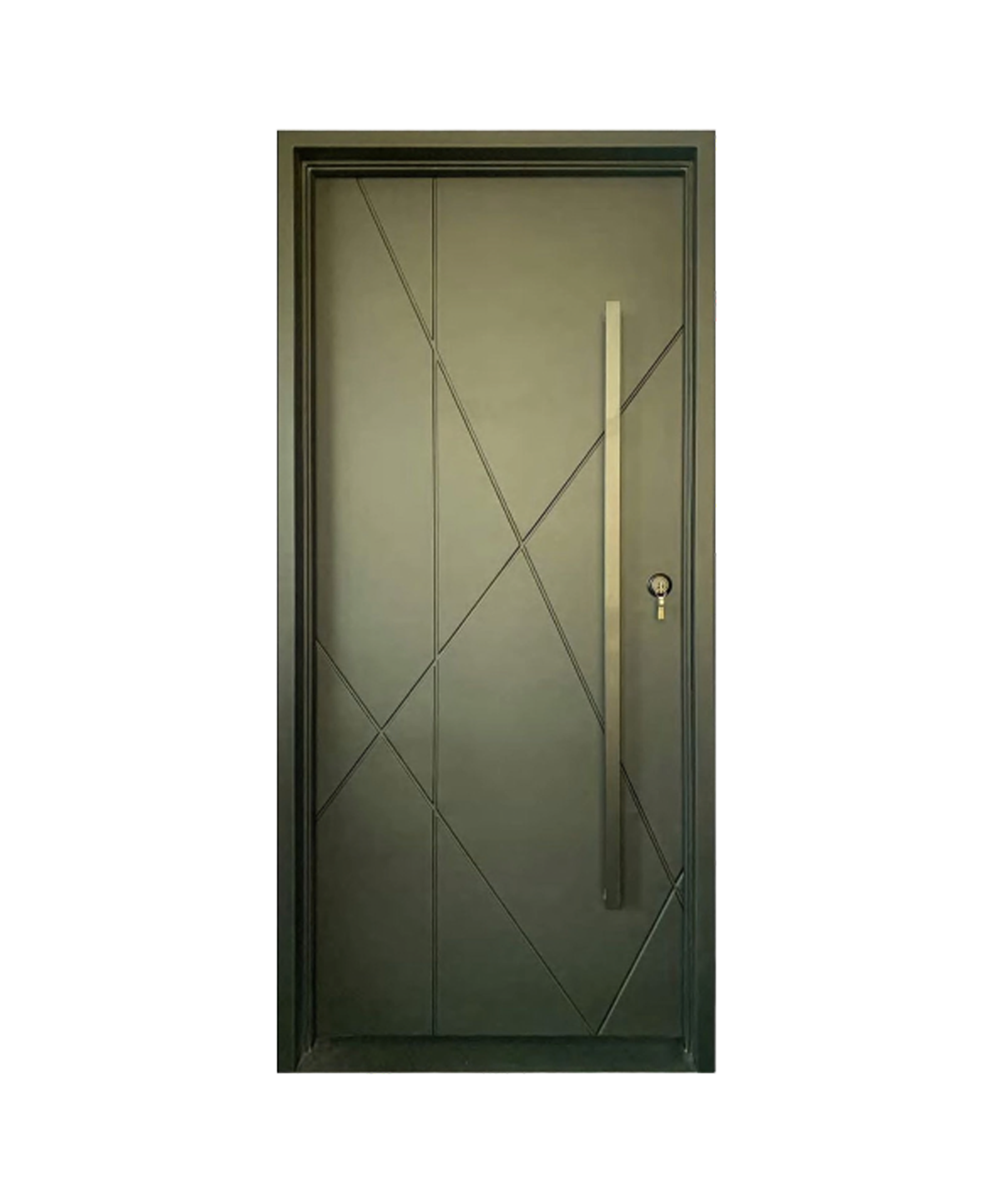 Terra Verde Modern Iron Single Front Door
