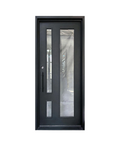 Parallel View Iron Single Front Door