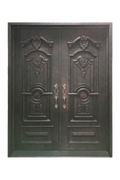 Monarch Deco Double Iron Door – Deco-Inspired Ironwork for Elegant Entrances