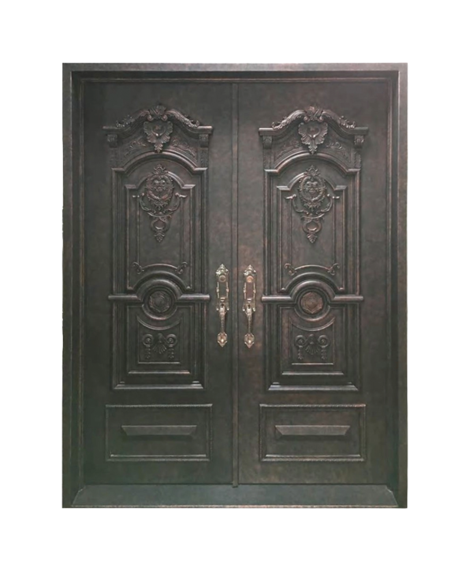 Monarch Deco Iron Double Front Door
