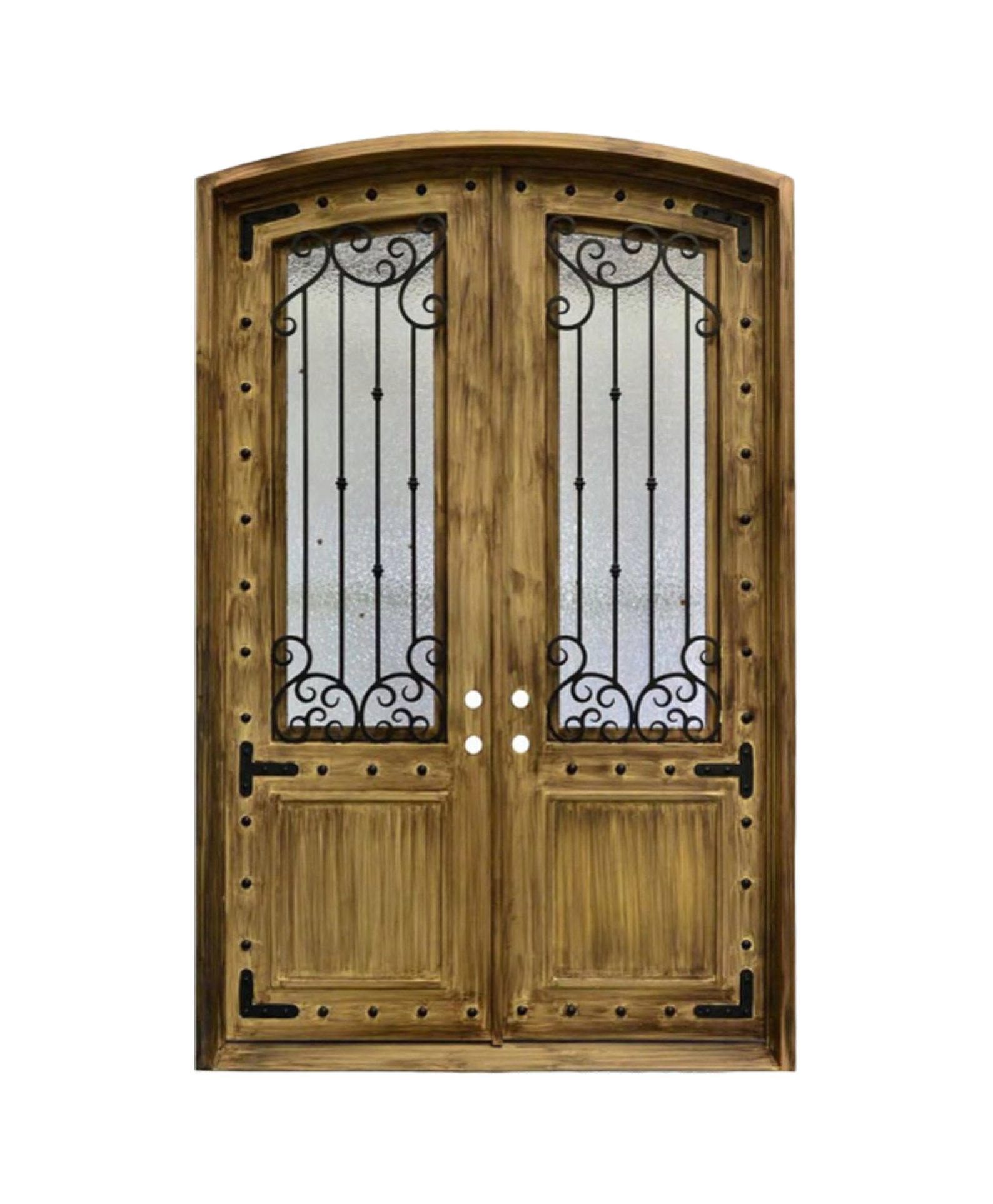Sonora Rustic Iron Double Front Door