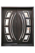 Apex Arc Double Iron Door – Wrought Iron Arched Design for Elegant Entrances