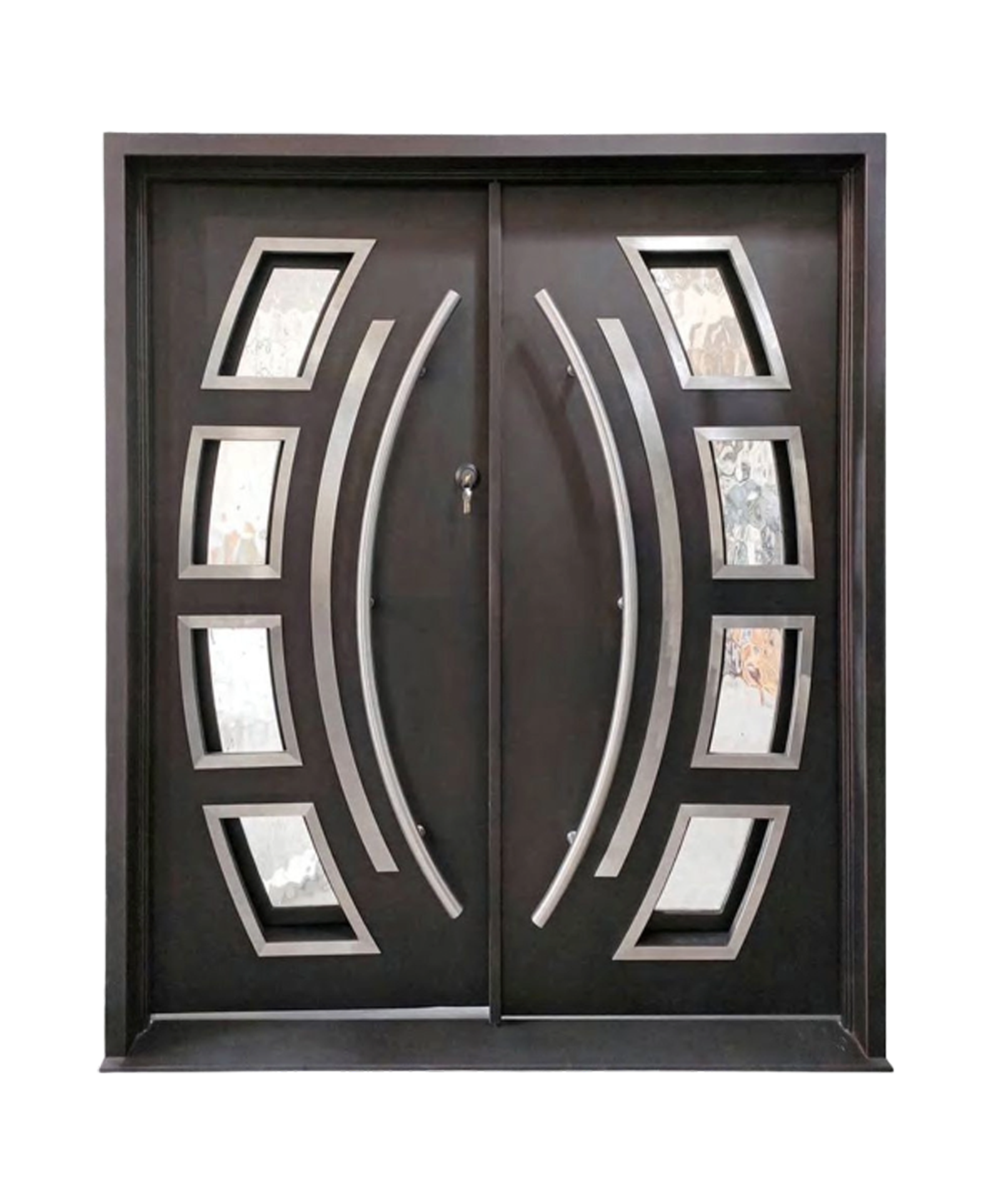 Apex Arc Iron Double Front Door