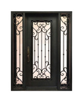 Ornate Sienna Iron Single Front Door
