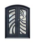 Spiral Tide Iron Double Front Door