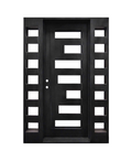 Metro Grid  Iron Single Front Door