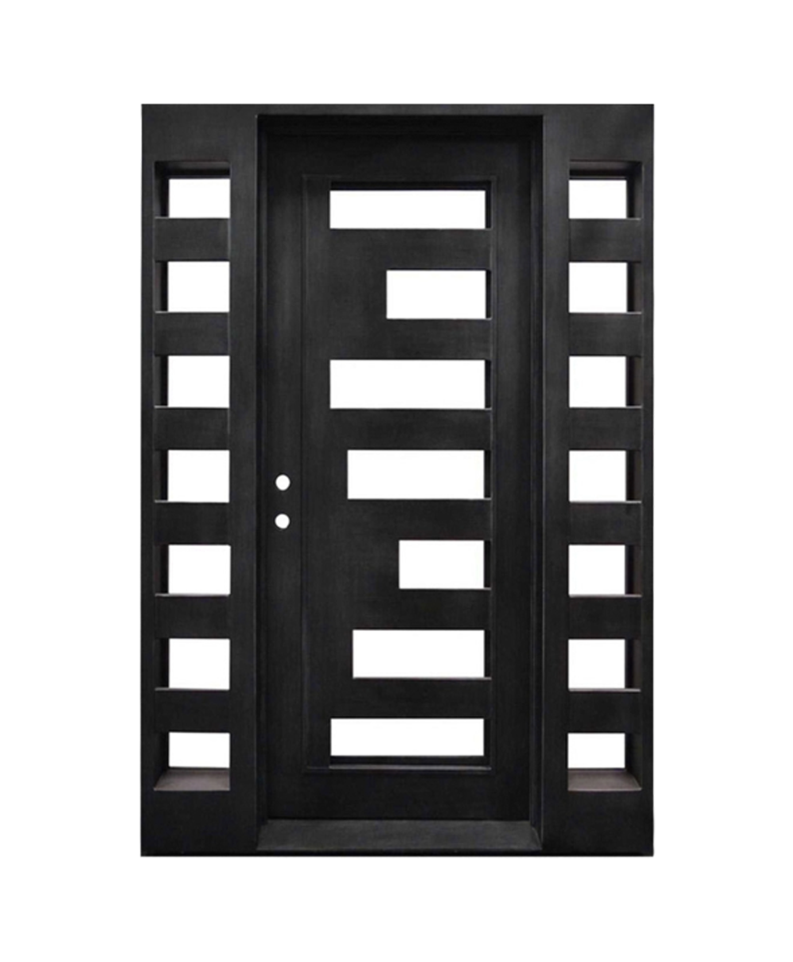 Metro Grid  Iron Single Front Door