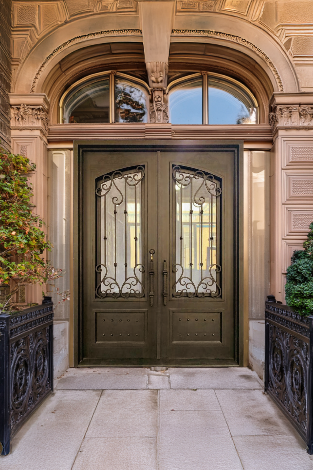 Lexington Iron Double Front Door