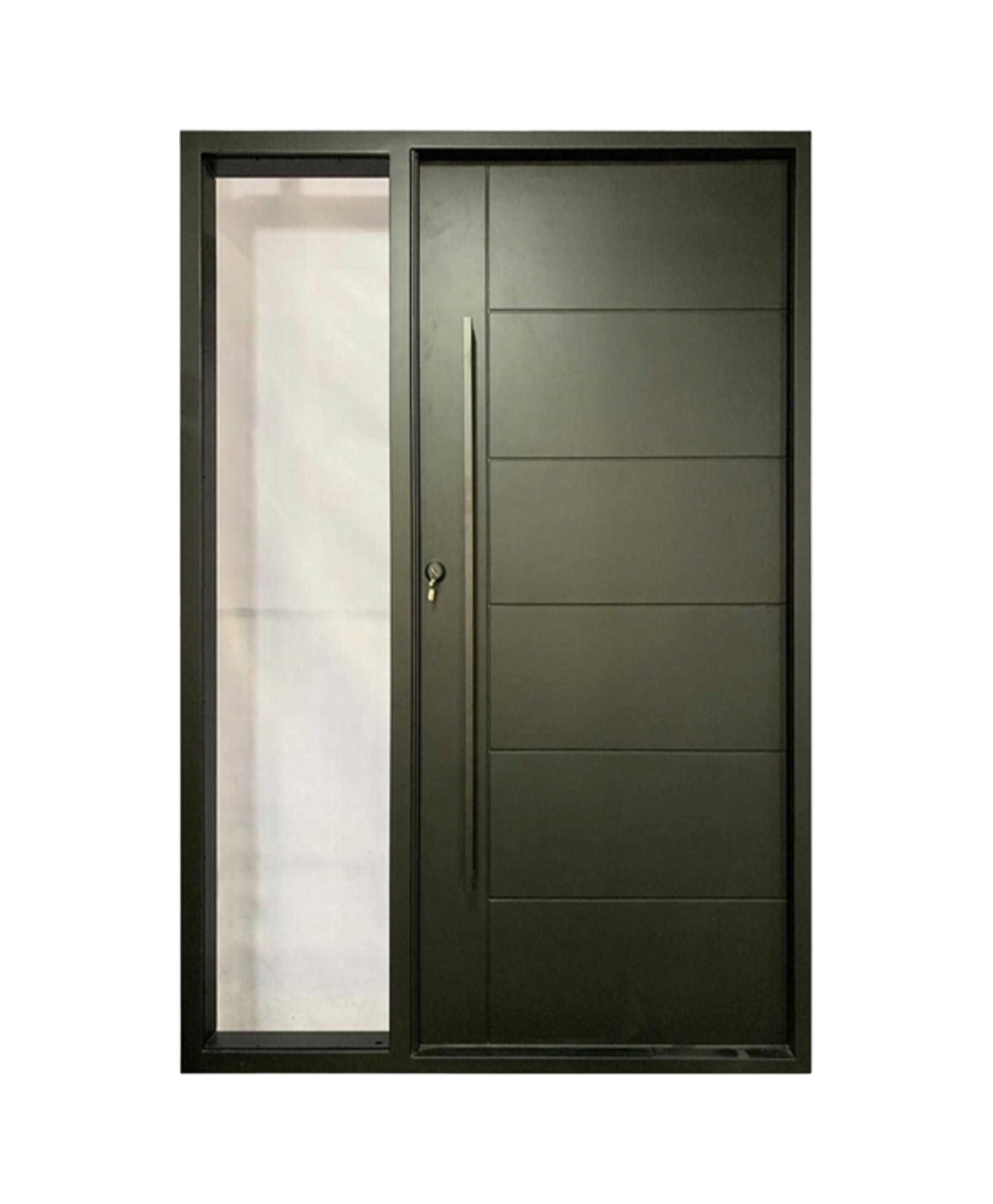 Urban Olive Iron Single Front Door