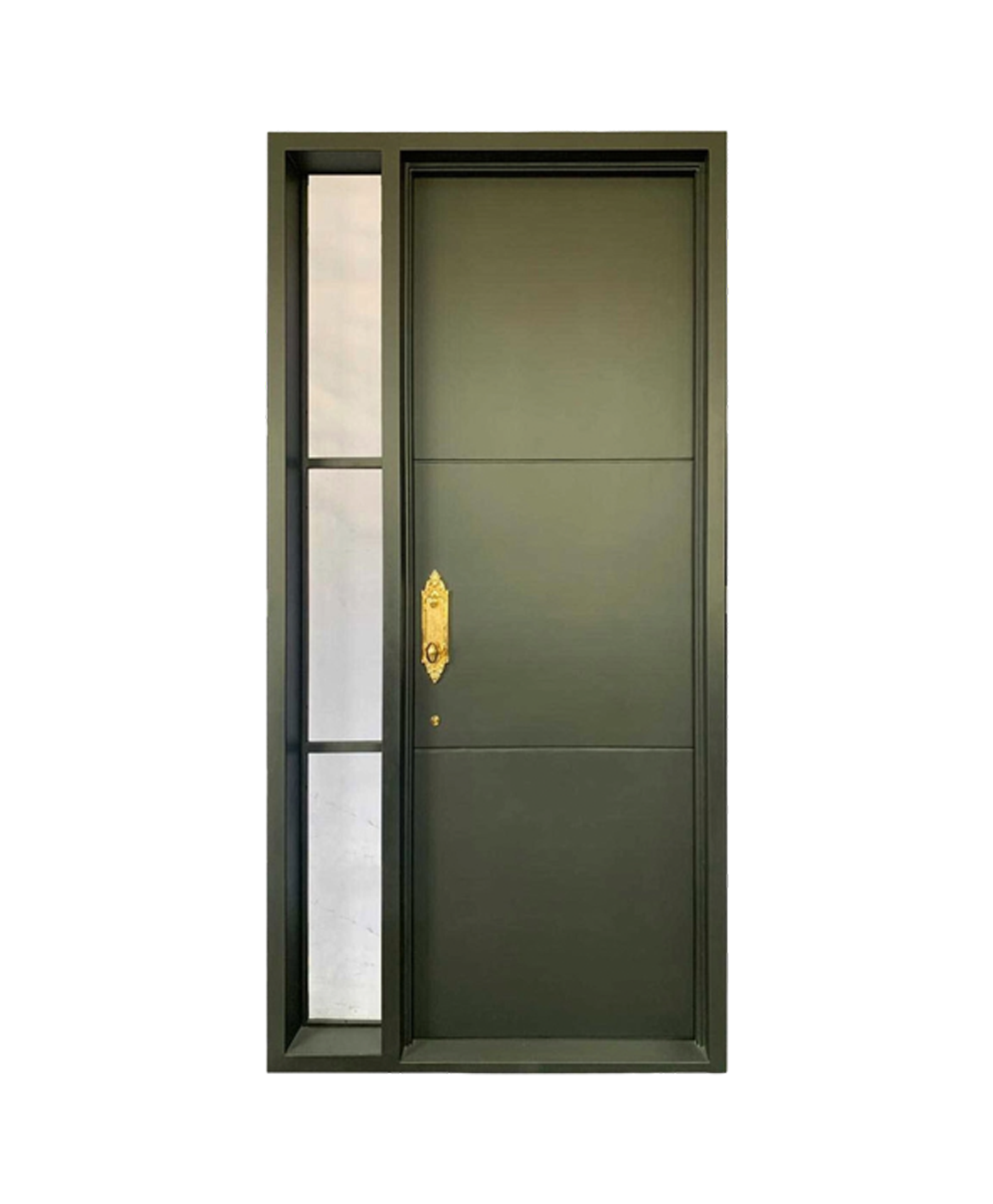 Olive Slate Single Front Door