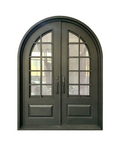 Montclair Arch Iron Double Front Door