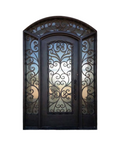 Savoy Arched  Iron Single Front Door