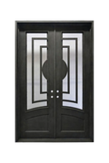 Labyrinth Double Iron Door – Ironwork Mastery with Clean, Classical Lines